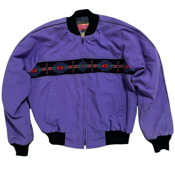 90’s Carhartt Aztec Style Like Purple Jacket - Picture 1 of 4